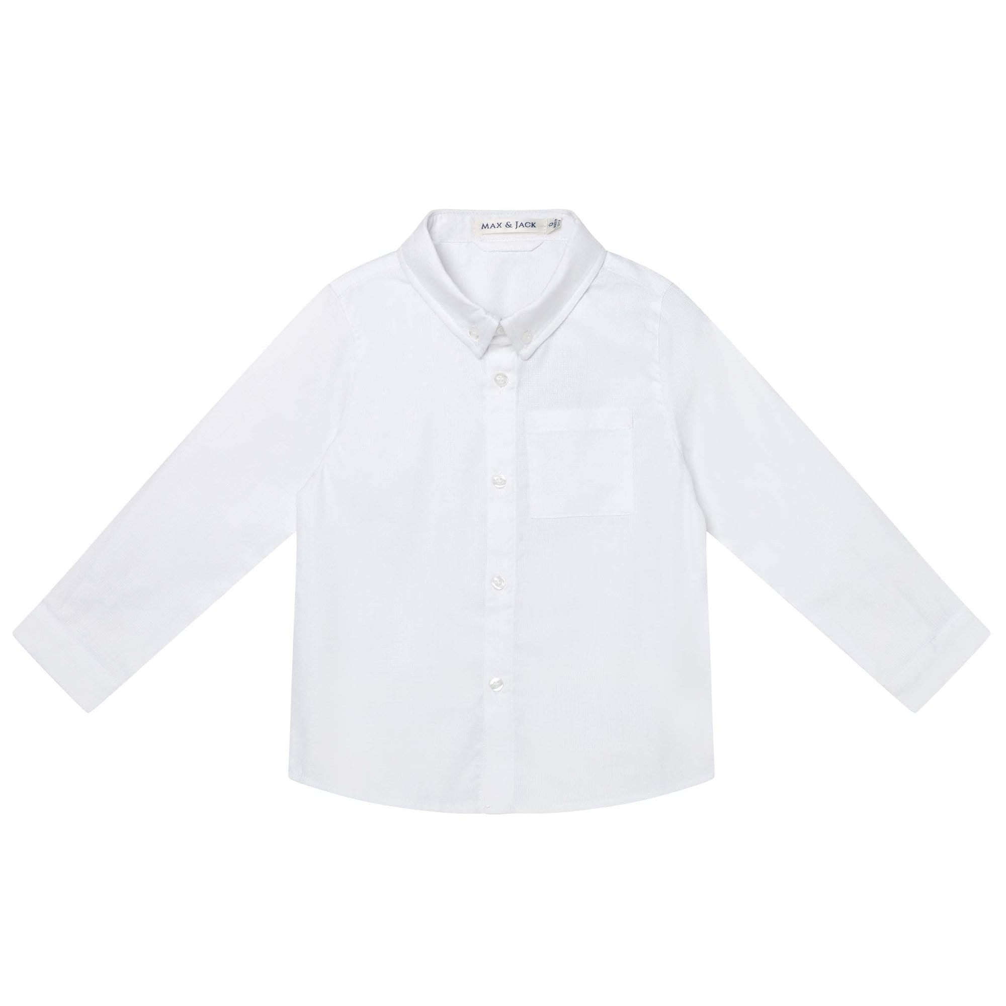 Designer Kidz Boys Tops Jackson Long Sleeve Formal Shirt
