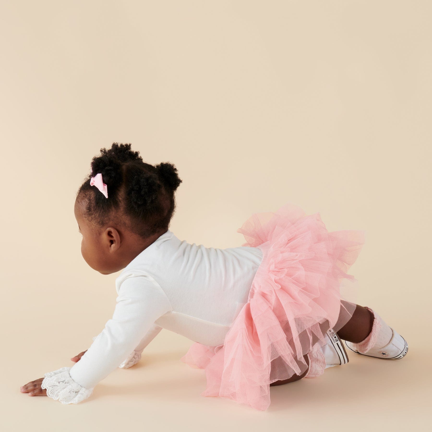 Designer Kidz Girls Bottoms Bunny Floral Baby Tutu Bloomers - Soft Pink