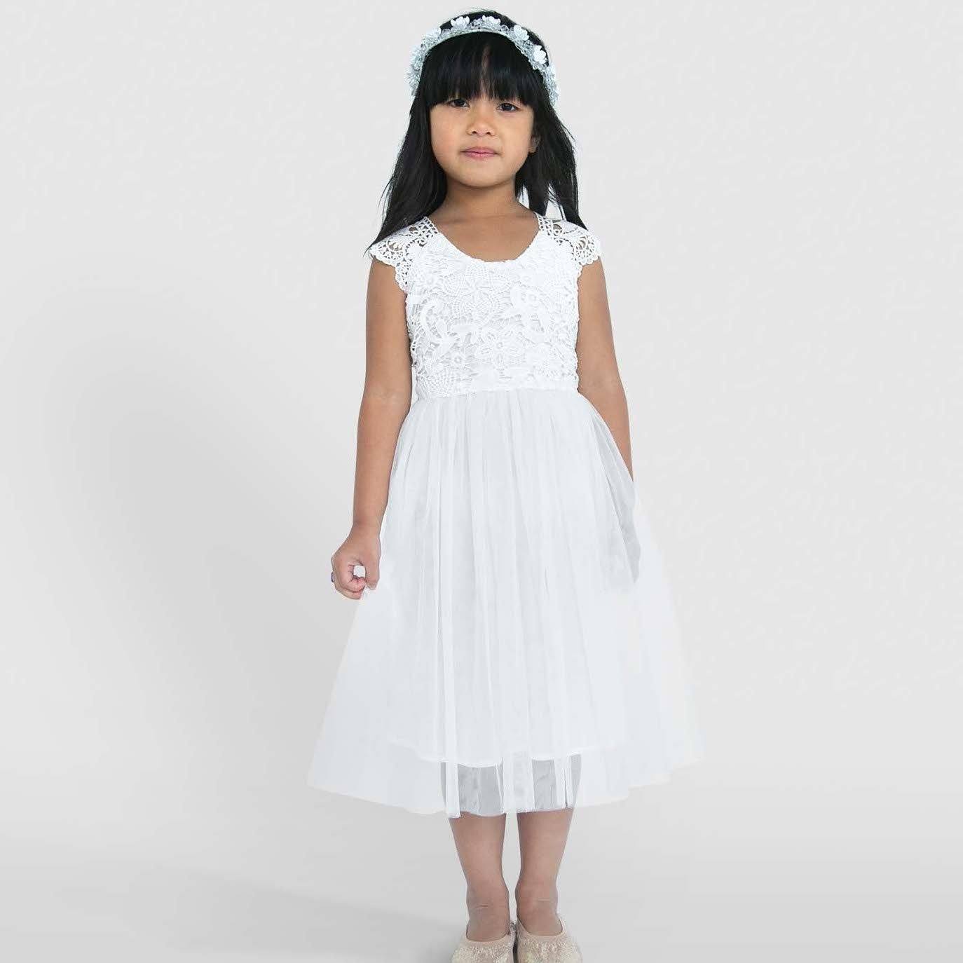 Designer Kidz Girls Dress Angie Lace Dress