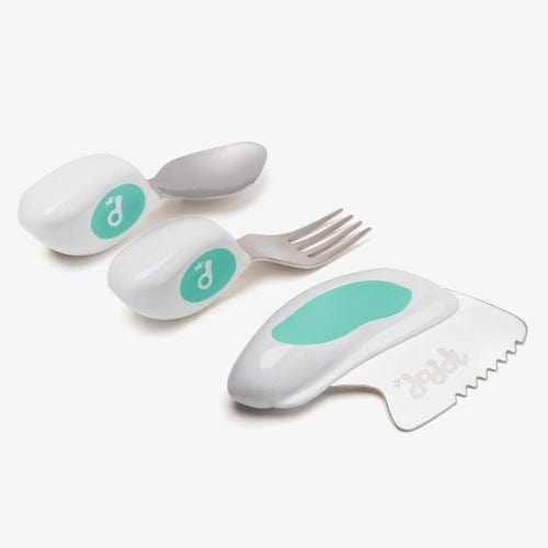 Doddl Baby Feeding Aqua Doddl 3 Piece Cutlery Set