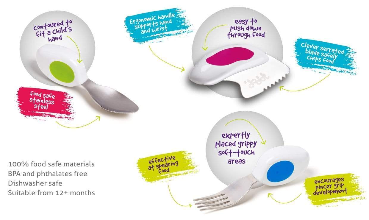 Doddl Baby Feeding Doddl 3 Piece Cutlery Set