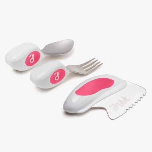 Doddl Baby Feeding Magenta Doddl 3 Piece Cutlery Set