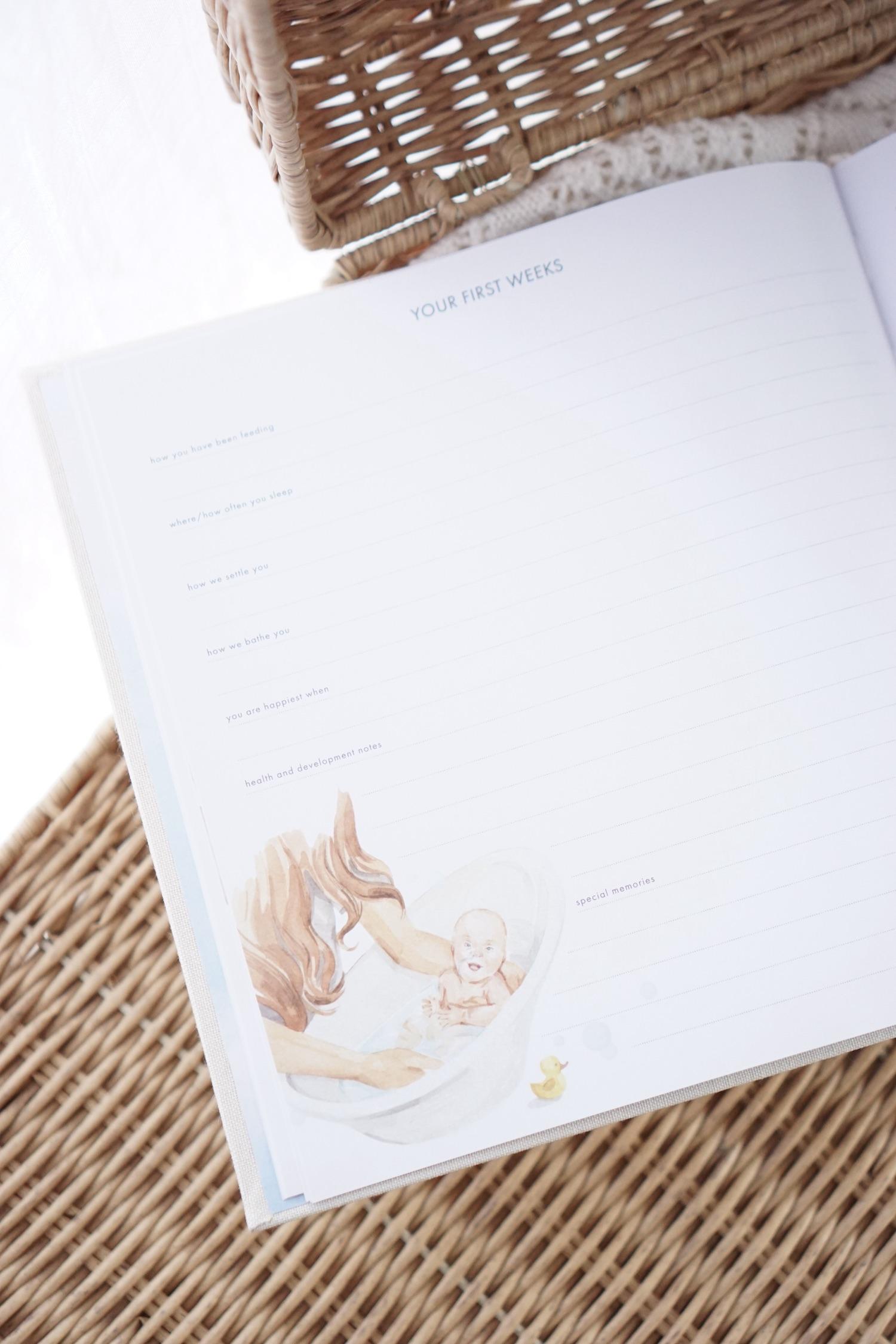 Fox & Fallow Childrens Books Rose Baby Record Book - Your First Years