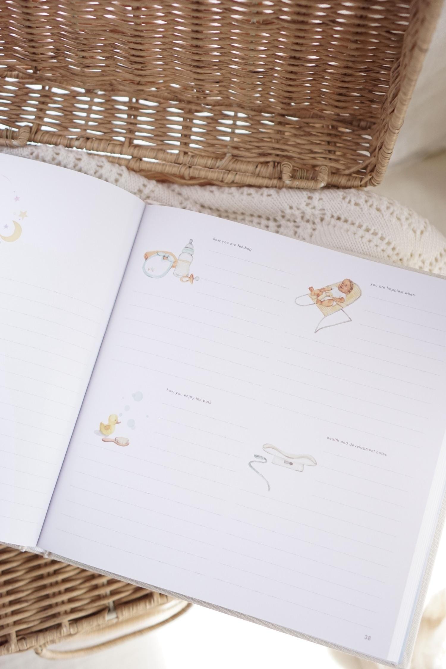 Fox & Fallow Childrens Books Rose Baby Record Book - Your First Years