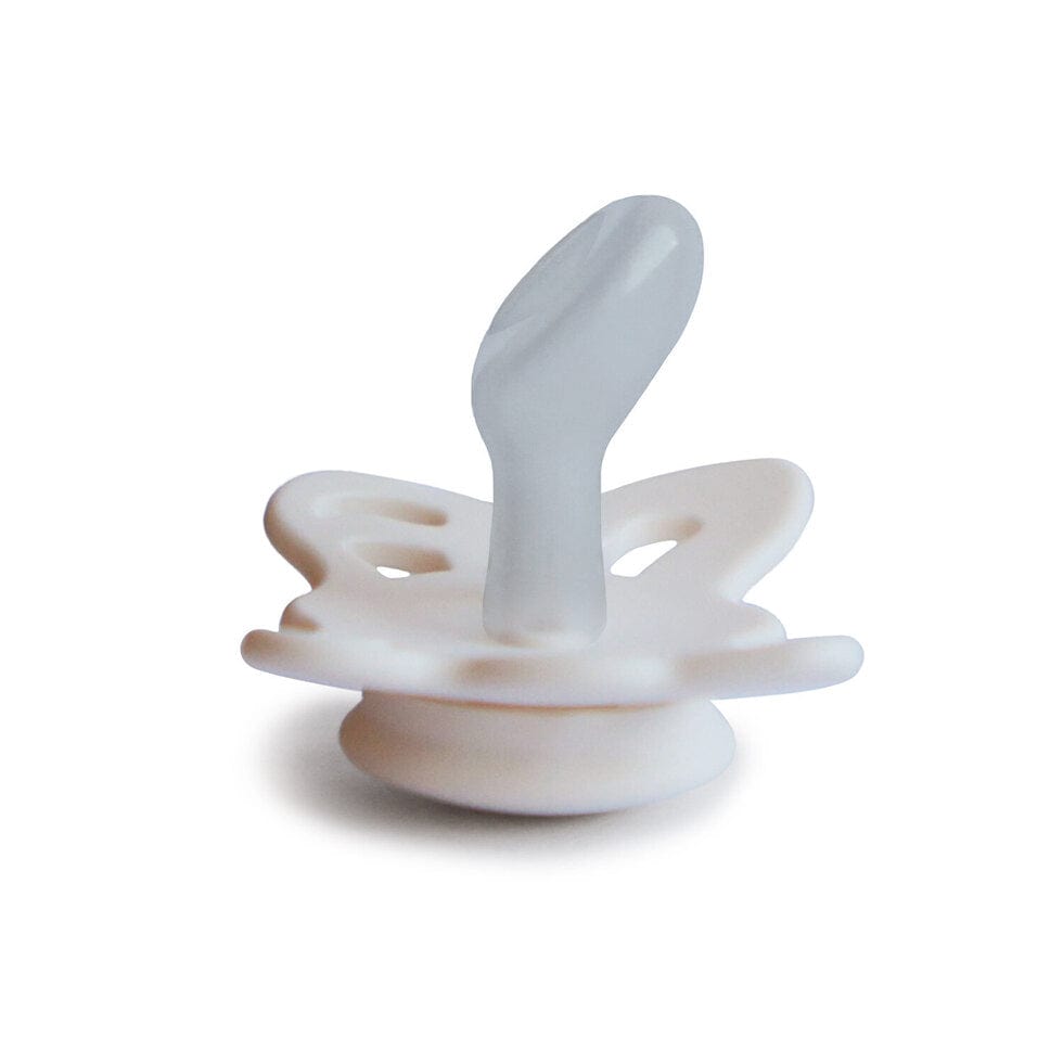 Frigg Baby Accessory Cream Frigg Anatomical Butterfly Silicone Pacifier - Size 2
