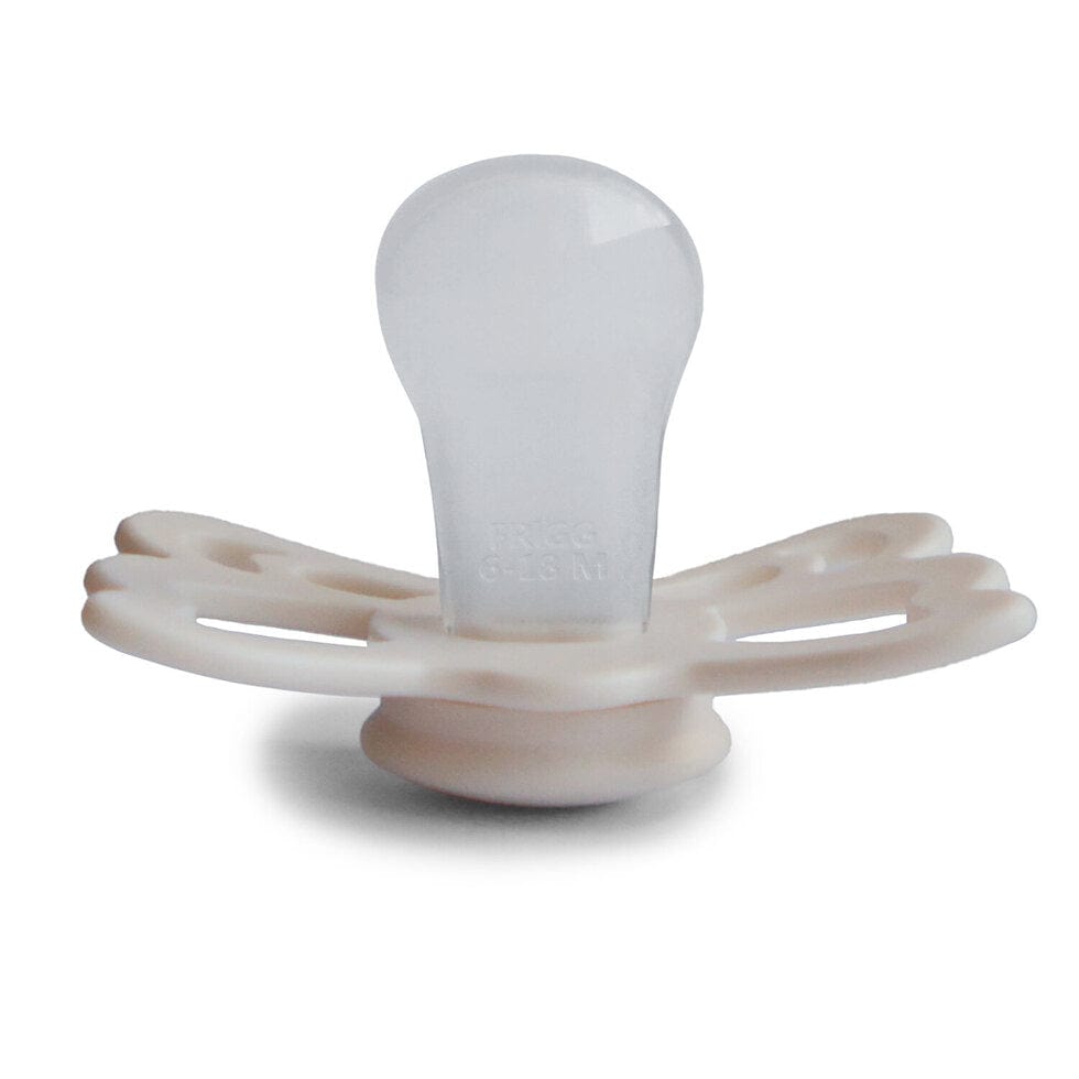 Frigg Baby Accessory Cream Frigg Anatomical Butterfly Silicone Pacifier - Size 2