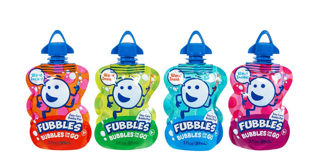 Fubbles Toys Bubbles On The Go Clipstrip