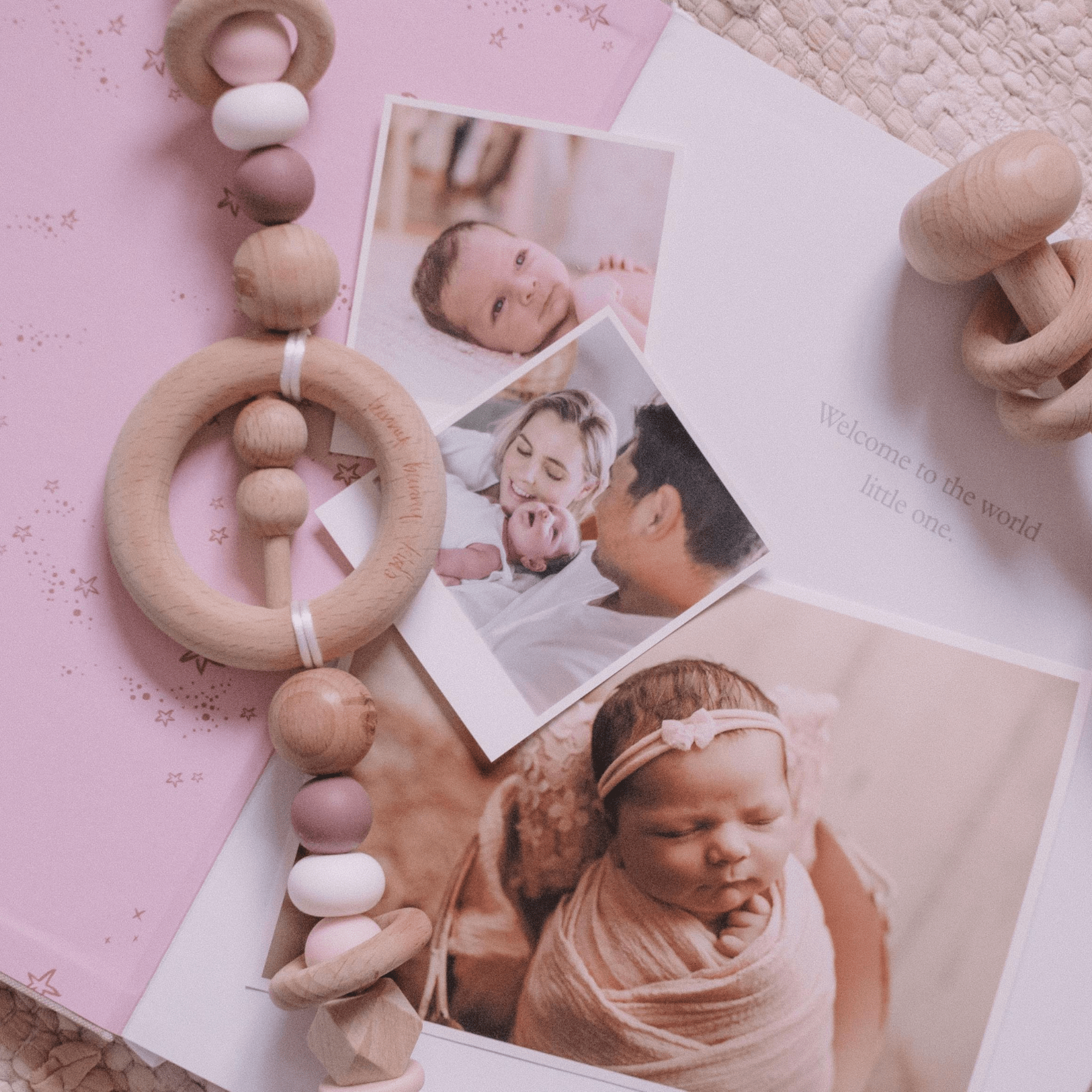 Pram Garland with Rattle - Parnell Baby Boutique