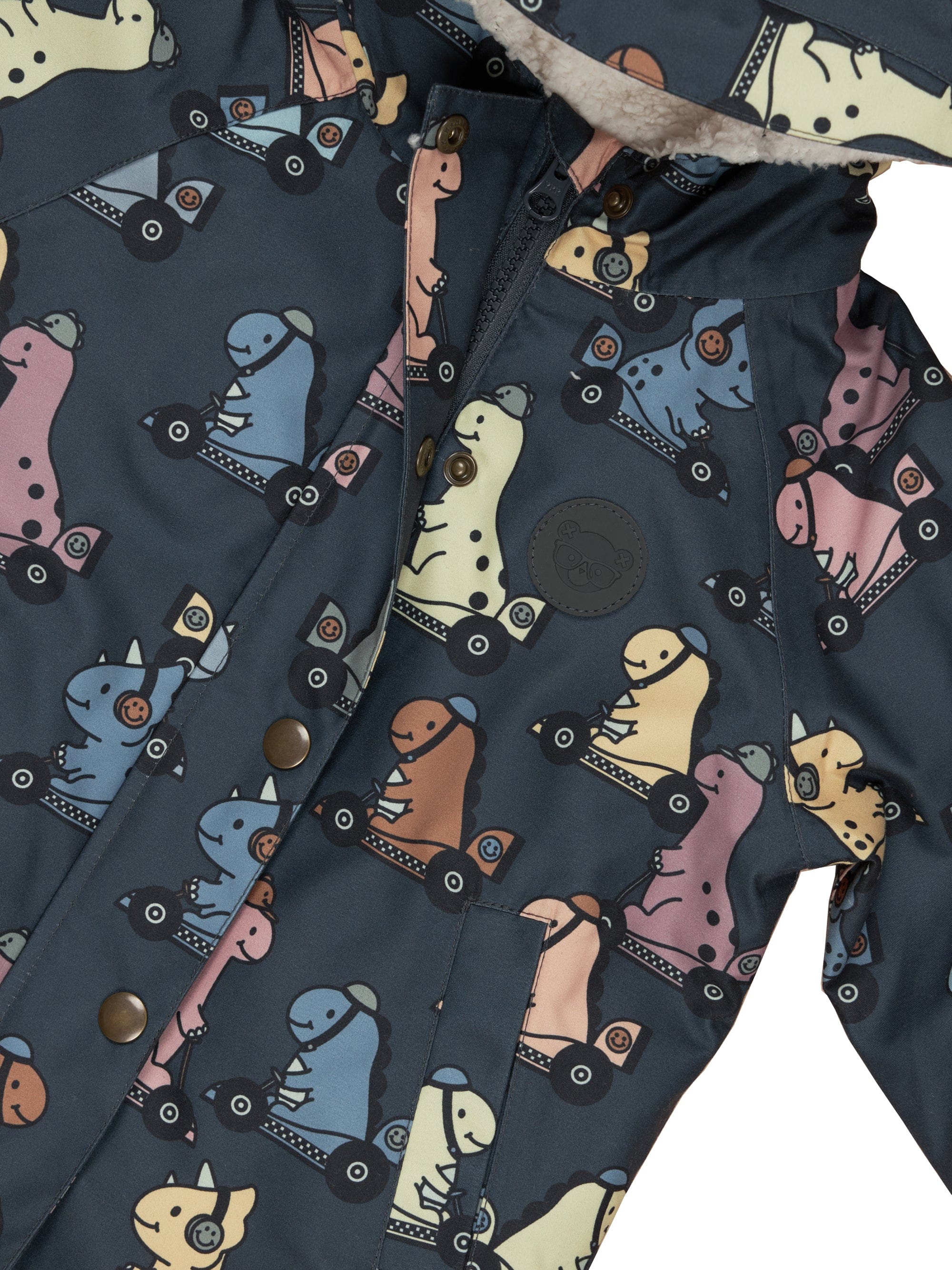 Huxbaby Girls Jumper Dino Racer Raincoat