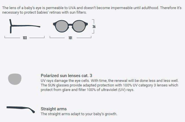 Izipizi Baby Sunglasses 0-12m - Parnell Baby Boutique