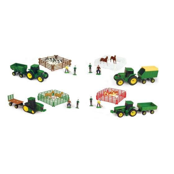 John Deere Toys 10 Piece Mini Farm Set - Assorted