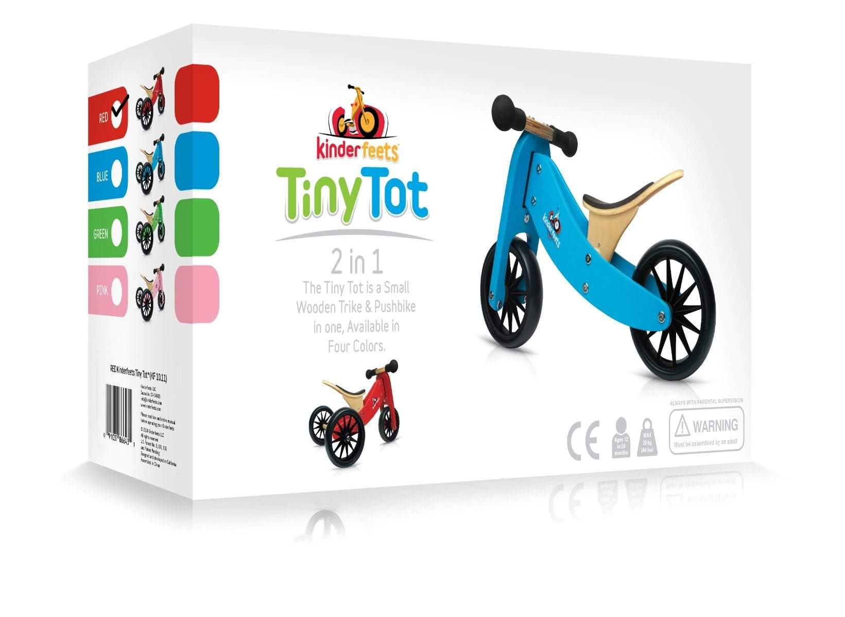 Kinderfeets Toys Kinderfeet Tiny Tot - Cherry Red