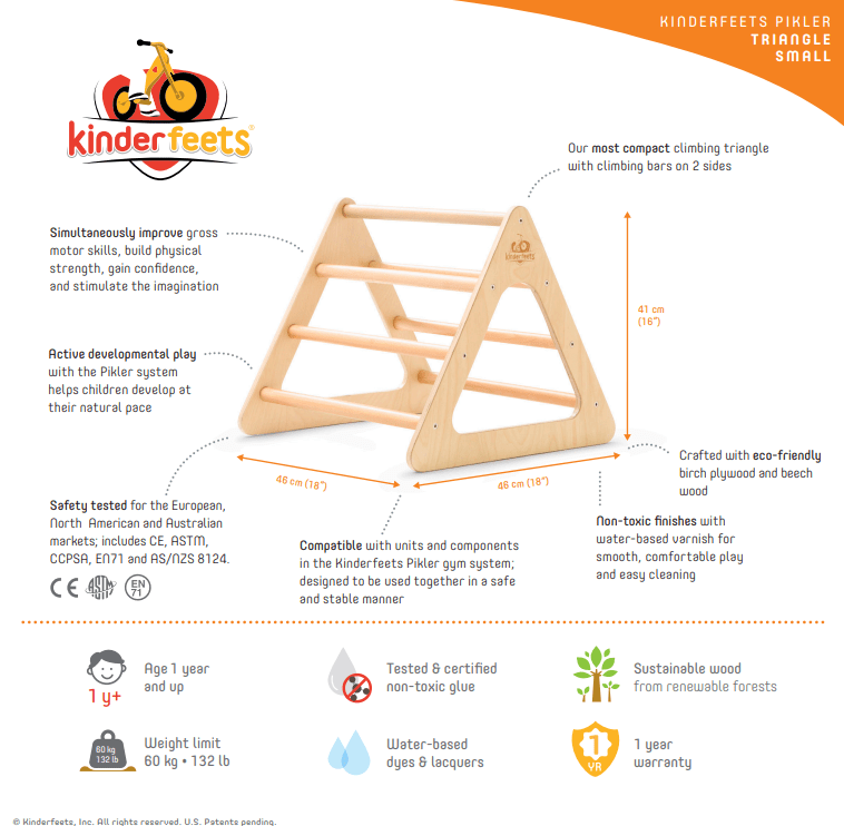 Kinderfeets Toys Kinderfeets Mini Pikler Playground