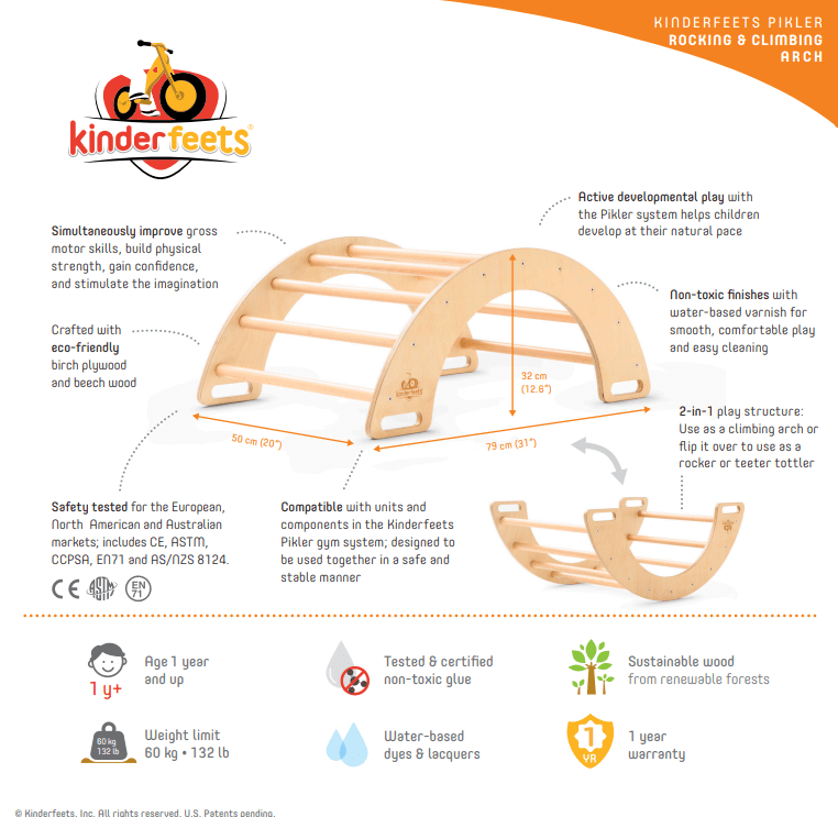 Kinderfeets Toys Kinderfeets Mini Pikler Playground