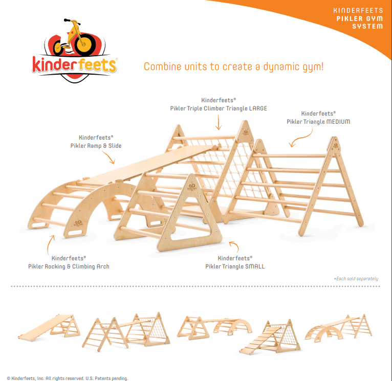 Kinderfeets Toys Kinderfeets Pikler Ramp and Slide