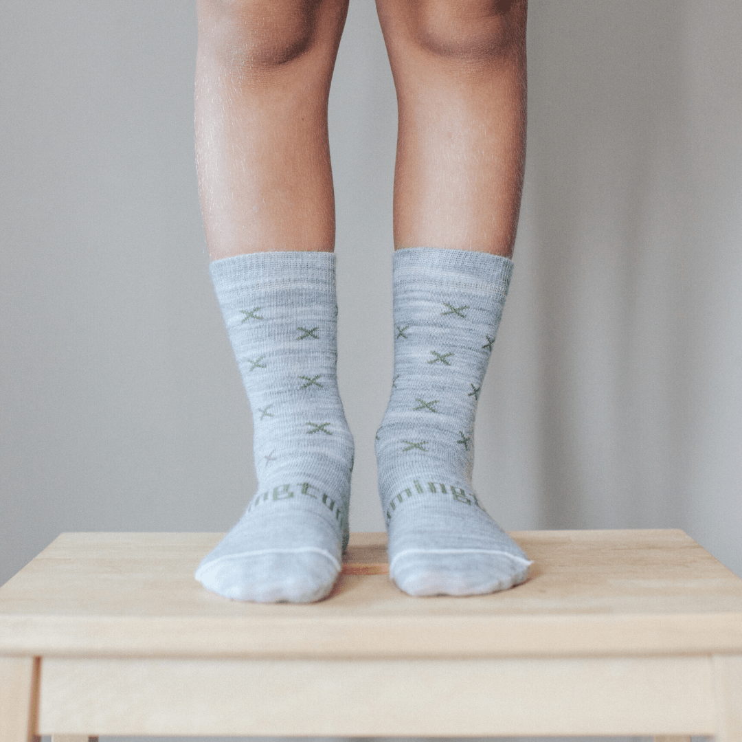 Lamington Accessory Socks BASIL / NB-3M Lamington Merino Wool Crew Socks