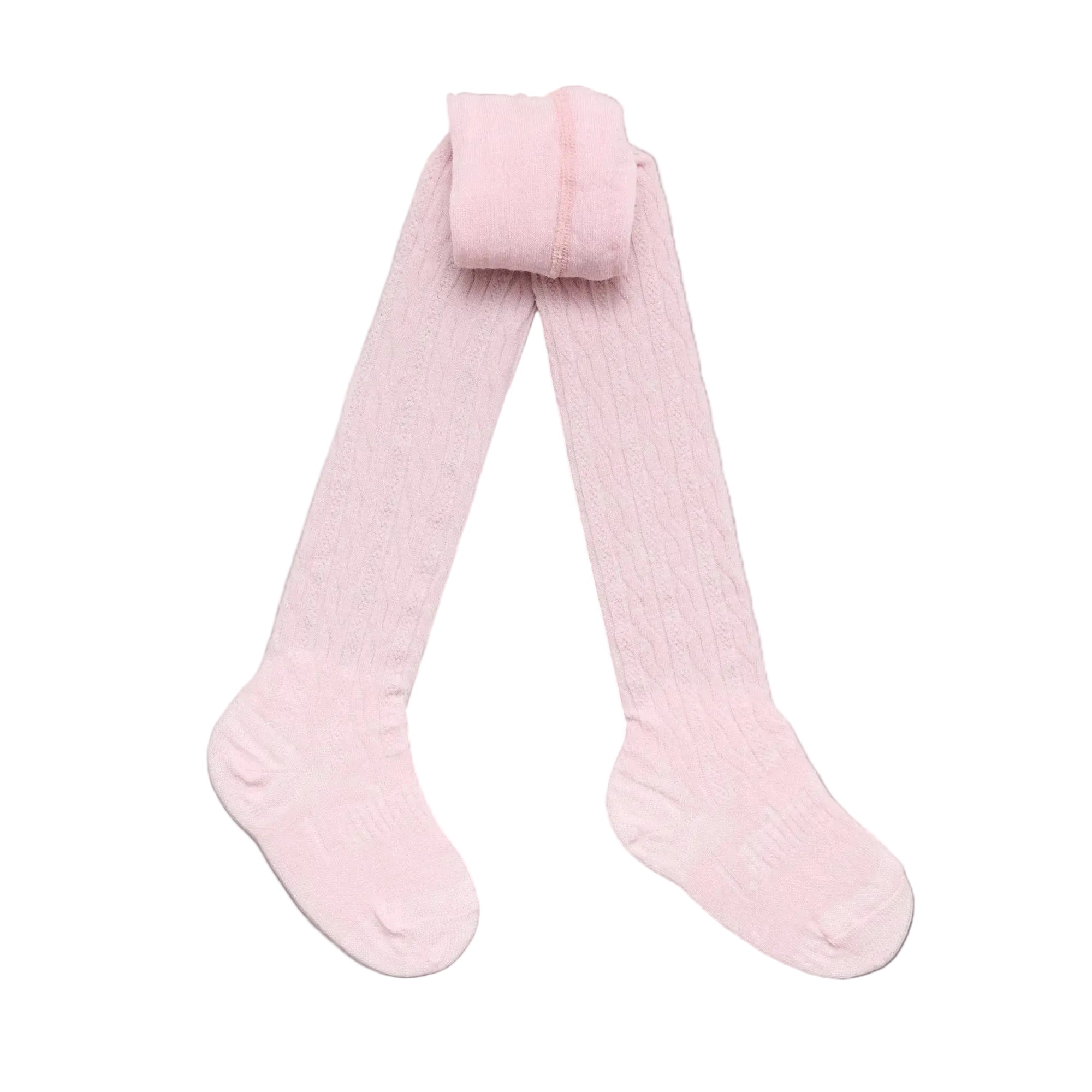 Lamington Accessory Tights Lamington Merino Wool Cable Tights - Cherry Blossom