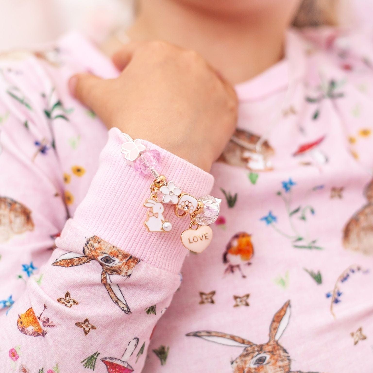 Lauren Hinkley Girls Accessory Bunny Charm Bracelet