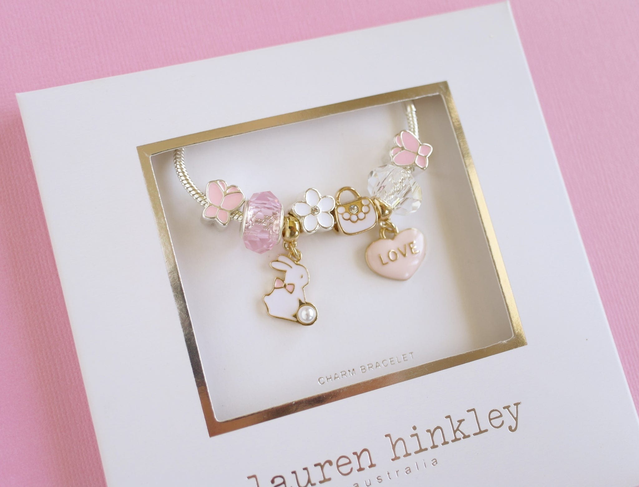 Lauren Hinkley Girls Accessory Bunny Charm Bracelet