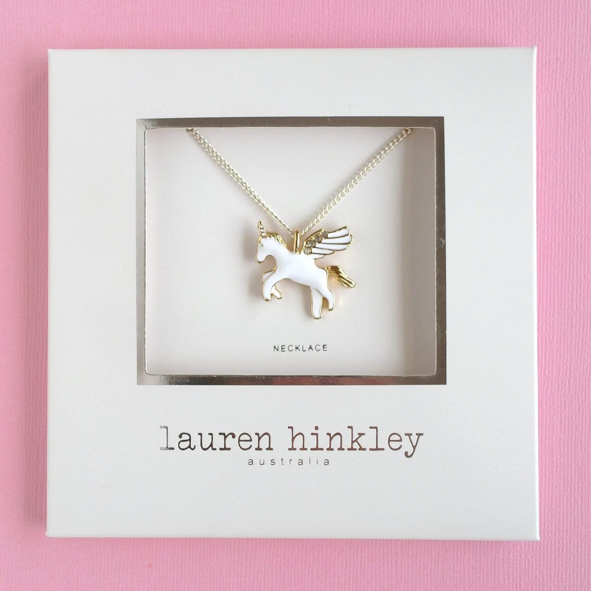 Lauren Hinkley Girls Accessory Gold Unicorn Necklace