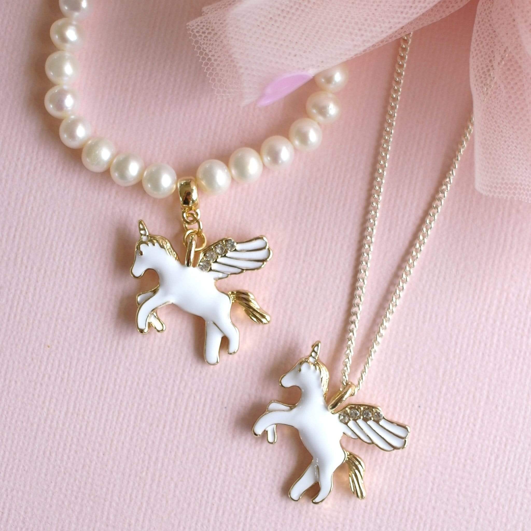 Lauren Hinkley Girls Accessory Gold Unicorn Necklace