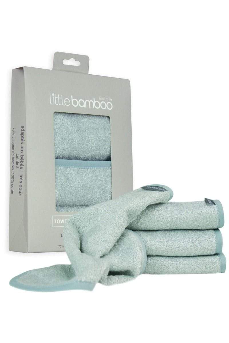 Little Bamboo Bath Little Bamboo Towelling Washers - Whisper