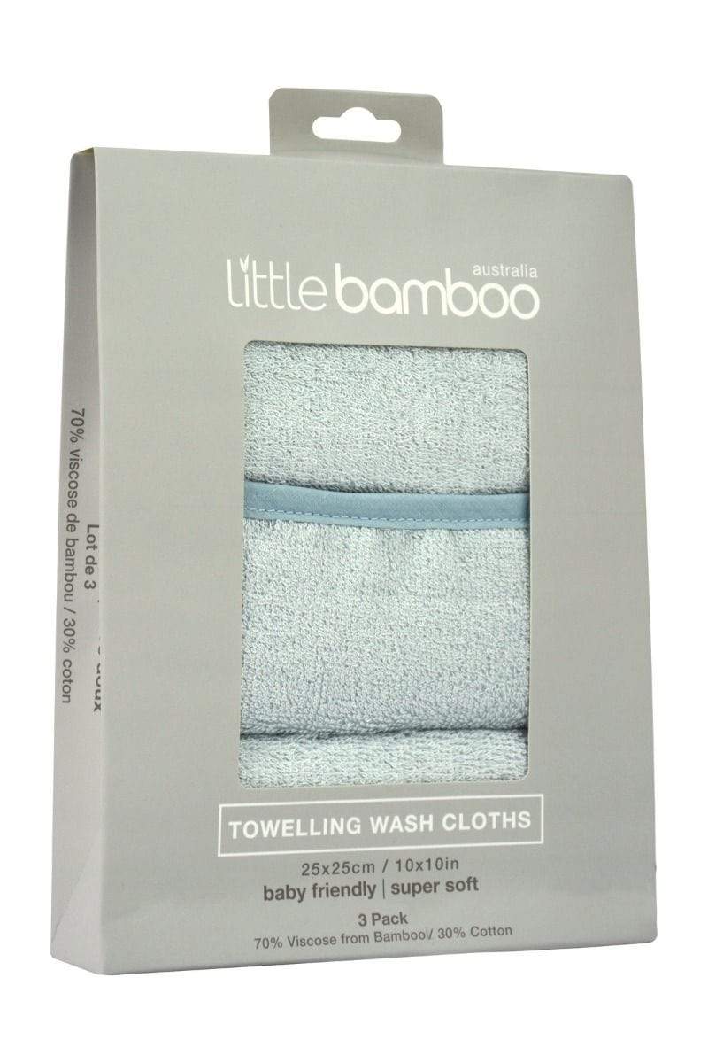 Little Bamboo Bath Little Bamboo Towelling Washers - Whisper