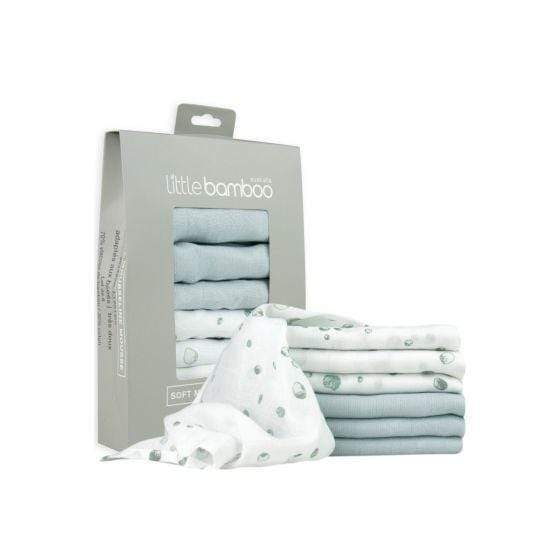 Little Bamboo Linen Bath Whisper Bamboo Muslin Washer 6 Pack