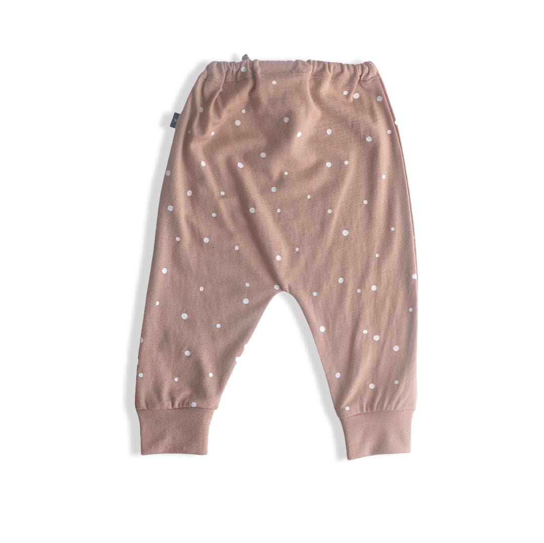 Little Flock Of Horrors Unisex Pant Asher Drop Crotch Pants in Biscotti Speckle