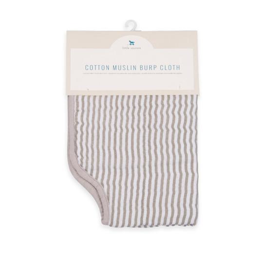 Little Unicorn Accessory Feeding Grey Stripe Little Unicorn Muslin Burp Cloth