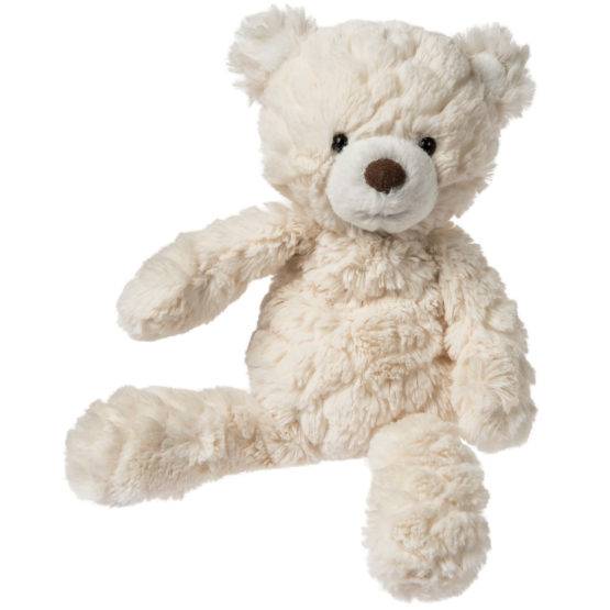 Mary Meyer Cream Putty Bear Small soft toy in a cream color, sitting upright