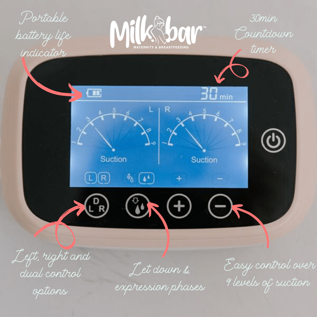 Milkbar New Zealand Baby Feeding Milkbar Advanced Flow Double Electric Breast Pump - Hospital Grade