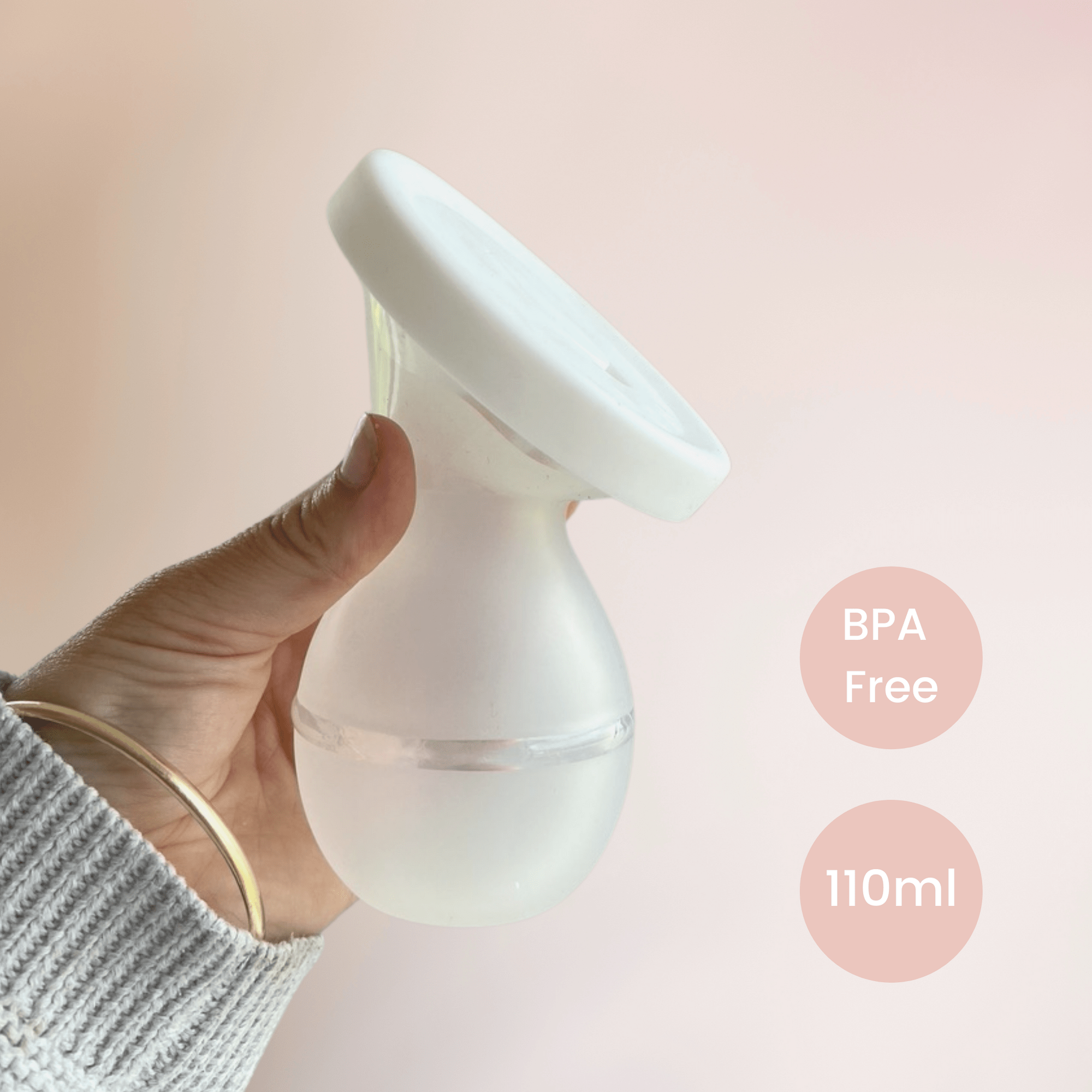 Milkbar New Zealand Baby Feeding Milkbar Silicone Breast Pump With Lid