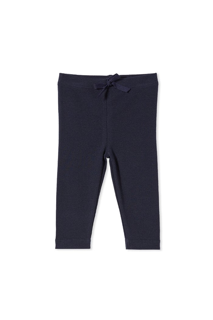 Milky Boys Onesie Essential Navy Rib Pant