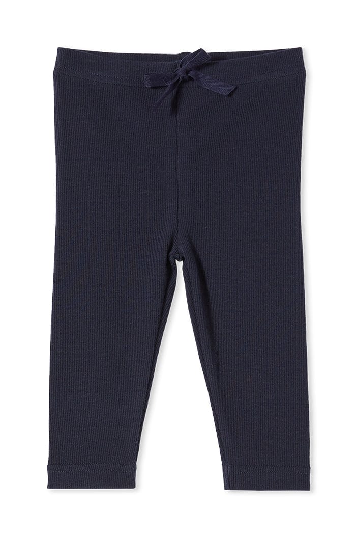 Milky Boys Onesie Essential Navy Rib Pant