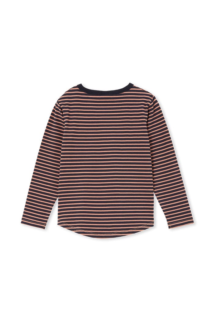 Milky Boys Tops Navy Stripe Tee