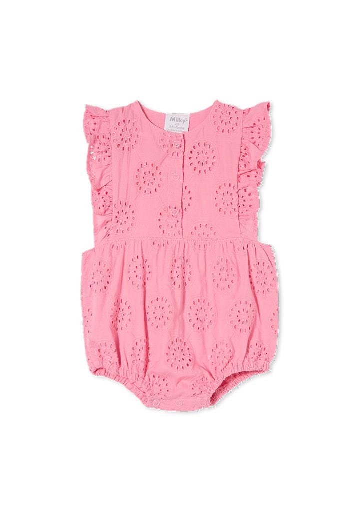 Milky Girls All In One Broderie Playsuit