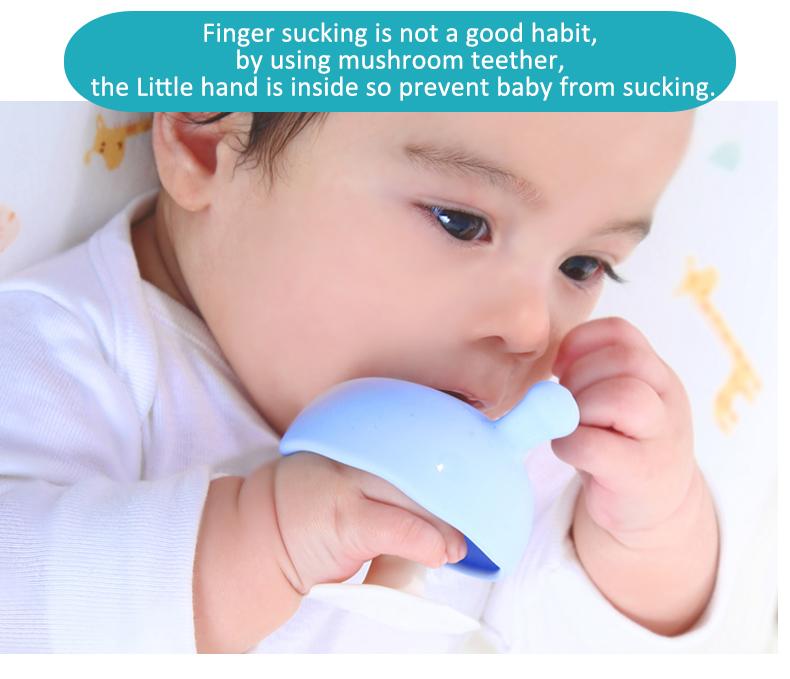 Mombella Toys Baby Mushroom Soothing Teether