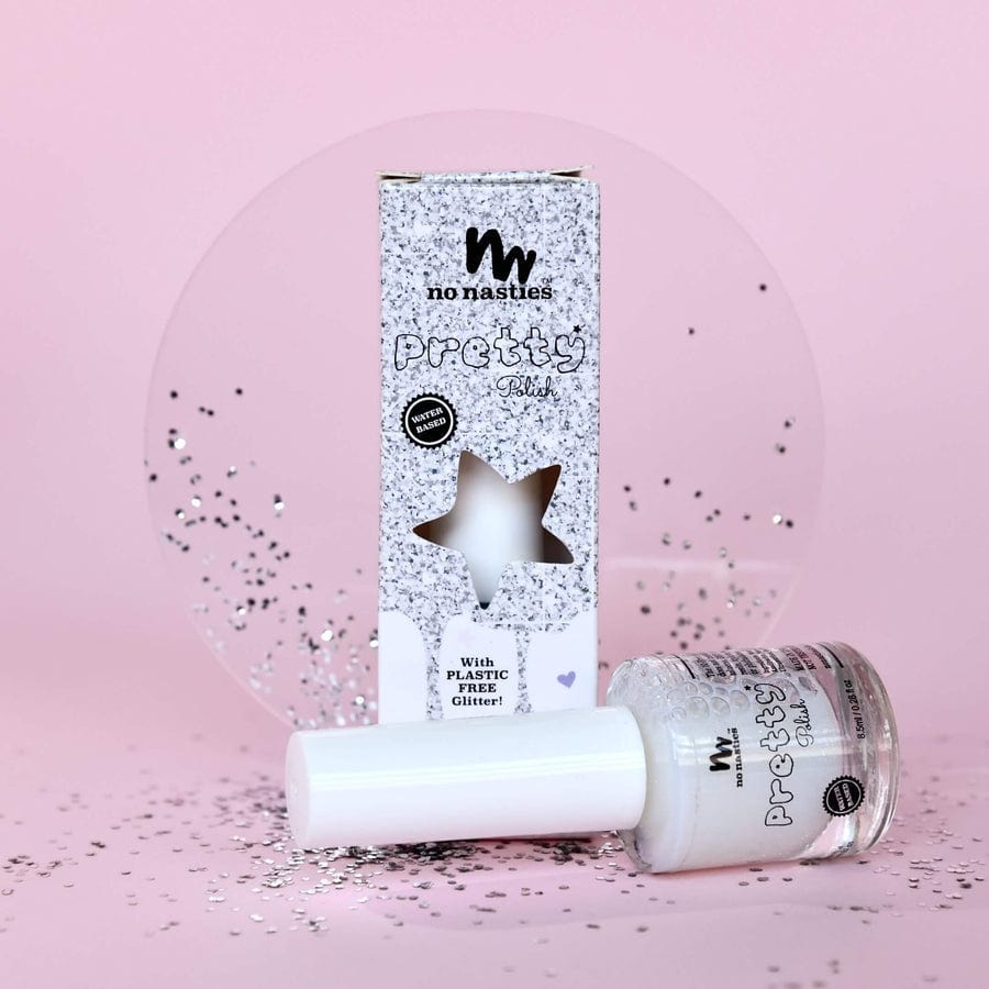 No Nasties Girls Accessory Shimmery Sparkle Pretty Polish Water-Based Nail Polish