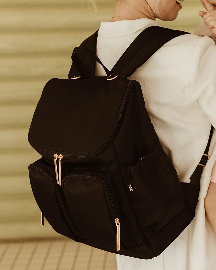 OiOi Baby Care Nylon Nappy Backpack - Black