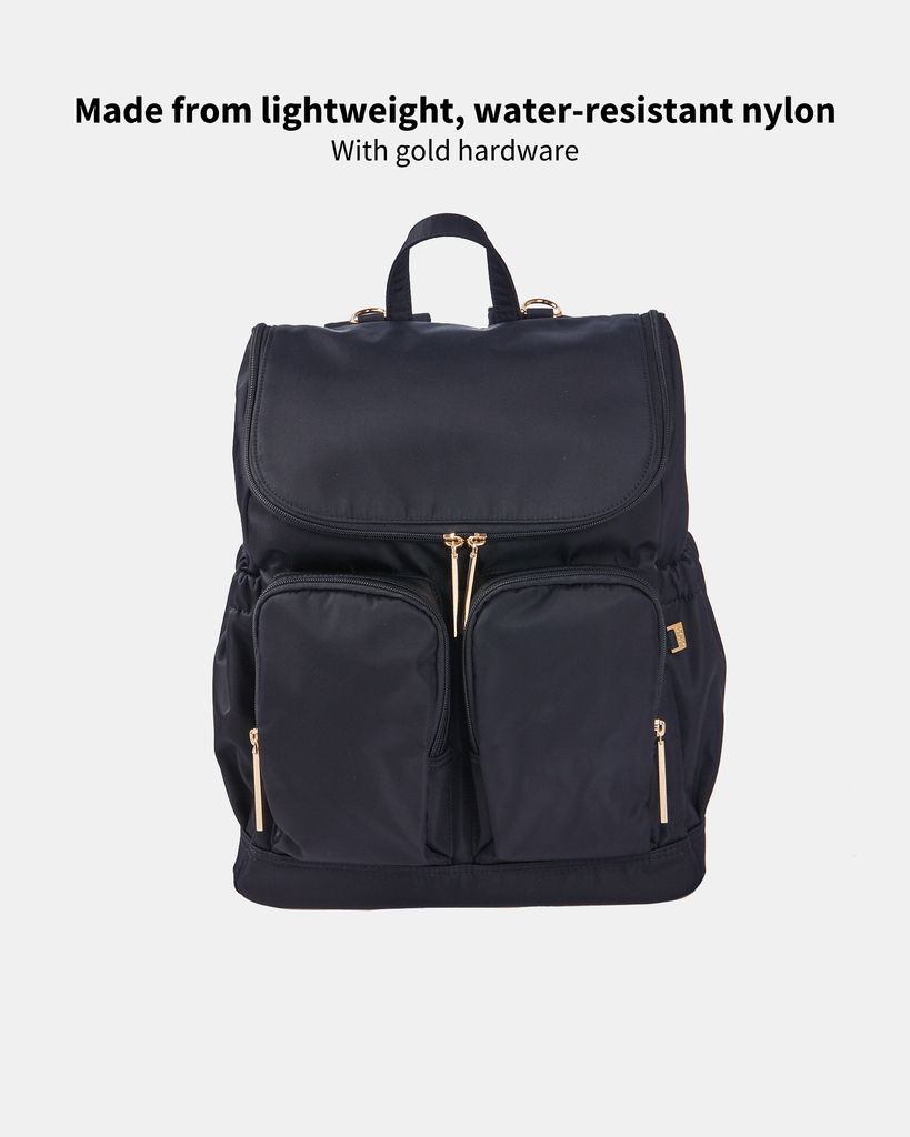 OiOi Baby Care Nylon Nappy Backpack - Black