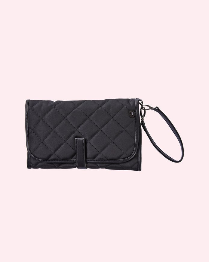 OiOi Baby Care OiOi Change Mat Clutch - Black Quilt