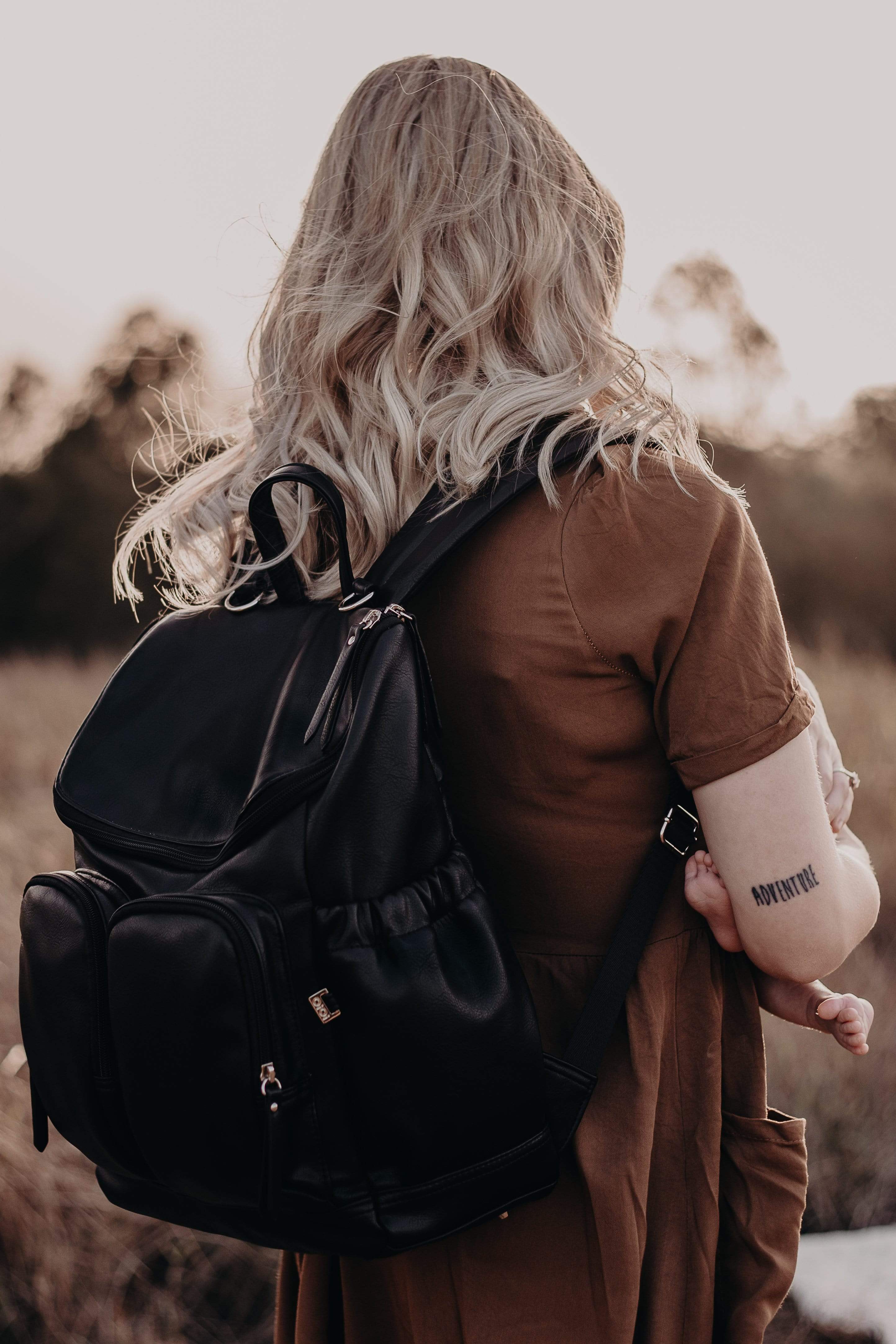 OiOi Faux Leather Nappy Backpack - Parnell Baby Boutique