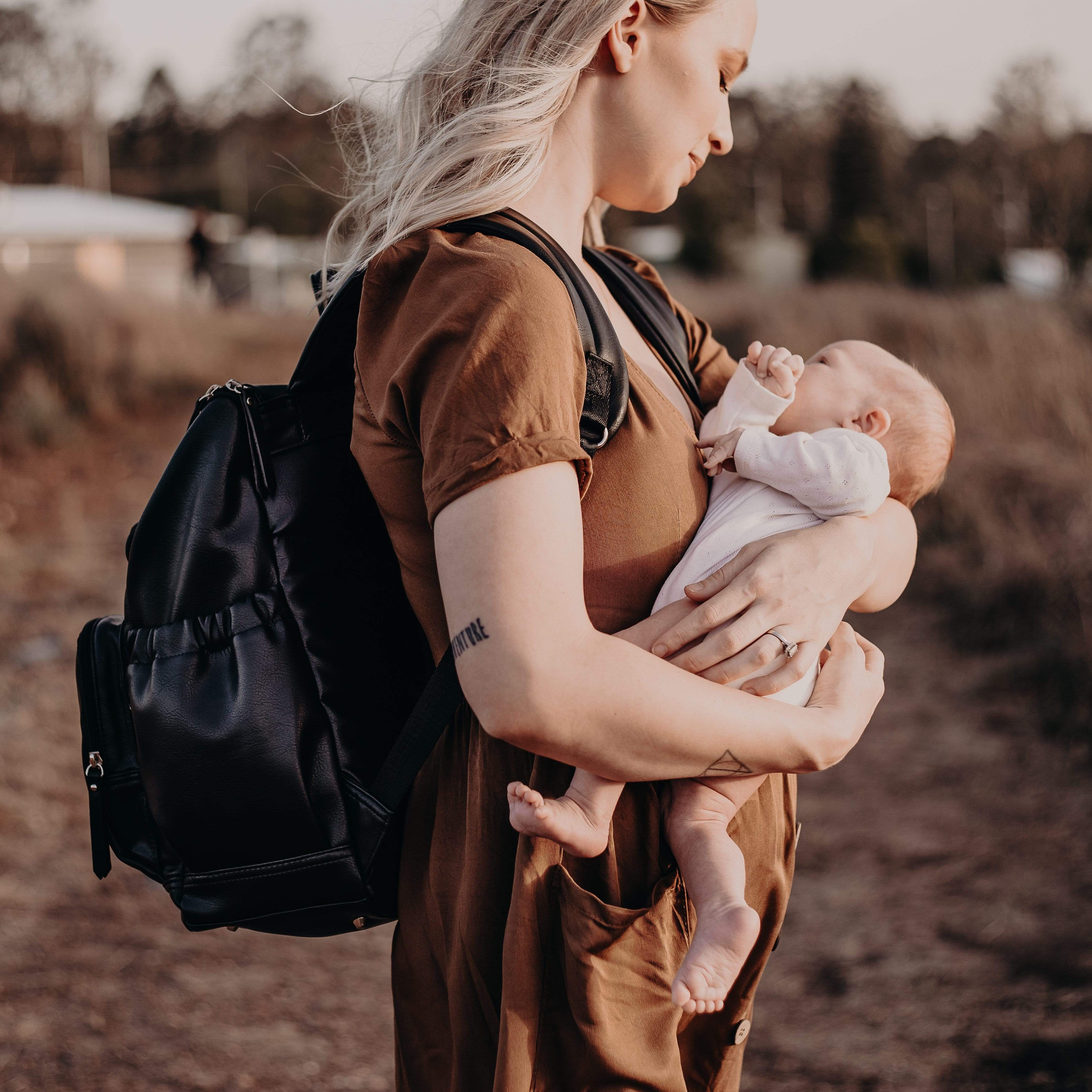 OiOi Faux Leather Nappy Backpack - Parnell Baby Boutique