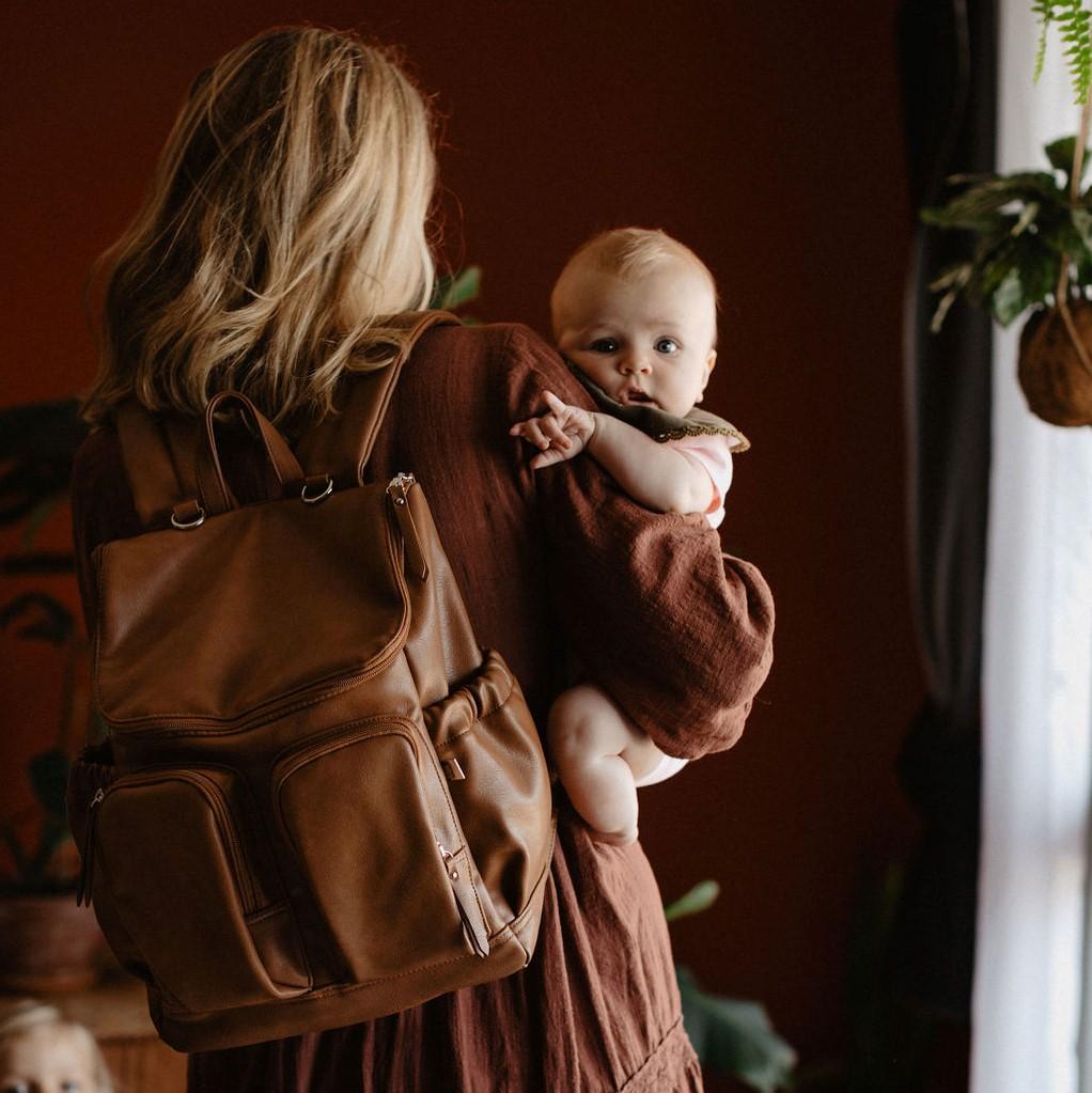 OiOi Faux Leather Nappy Backpack - Parnell Baby Boutique