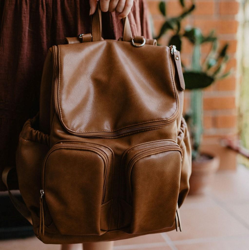 OiOi Faux Leather Nappy Backpack - Parnell Baby Boutique