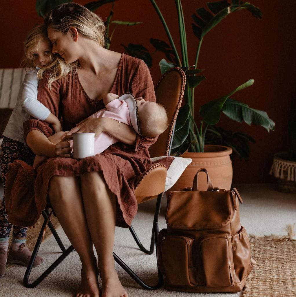 OiOi Faux Leather Nappy Backpack - Parnell Baby Boutique
