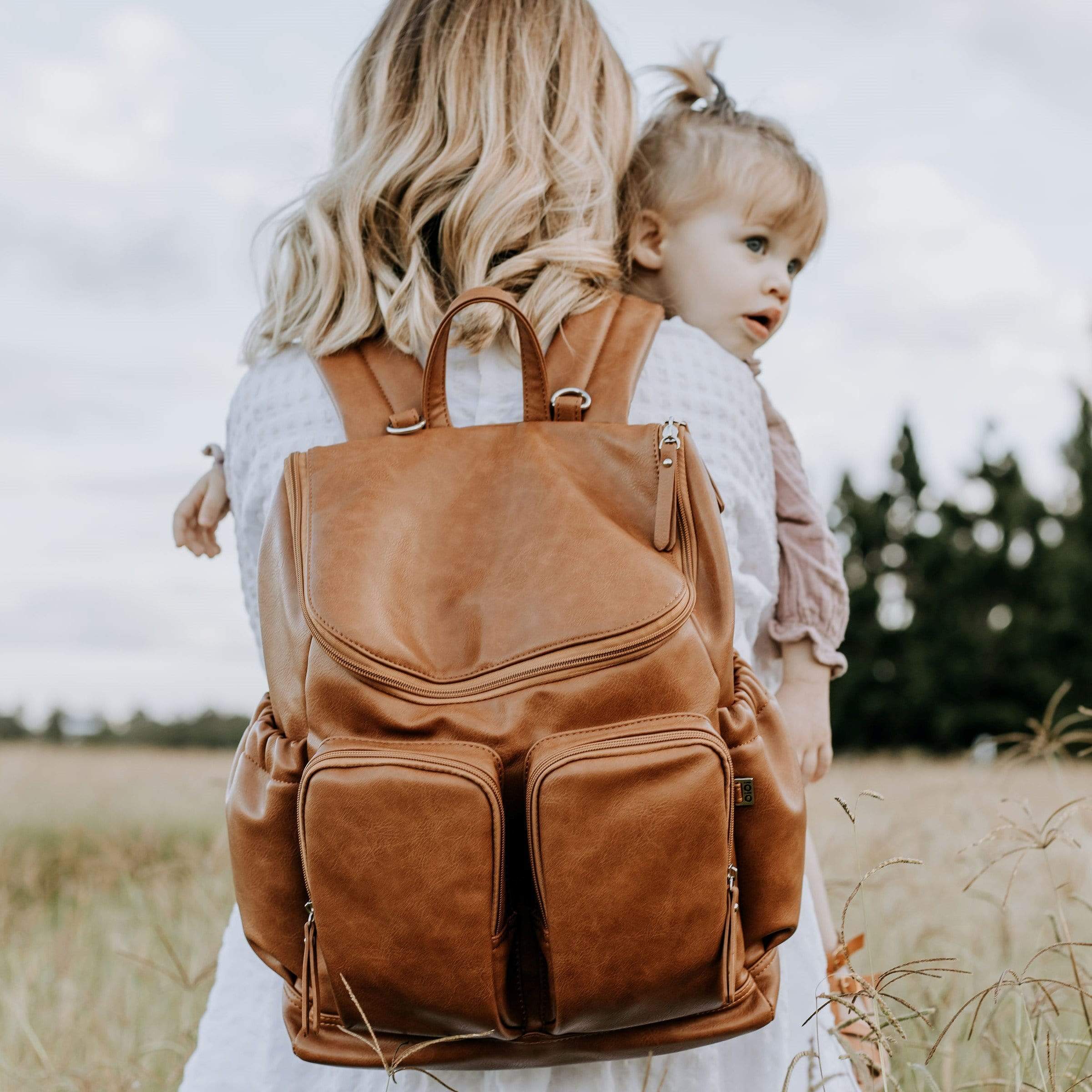 OiOi Faux Leather Nappy Backpack - Parnell Baby Boutique