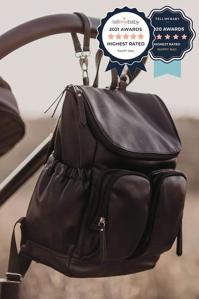 OiOi Baby Care OiOi Faux Leather Nappy Backpack