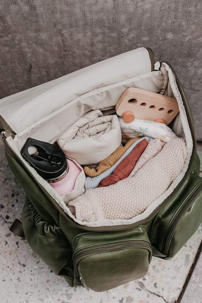 OiOi Baby Care OiOi Faux Leather Nappy Backpack